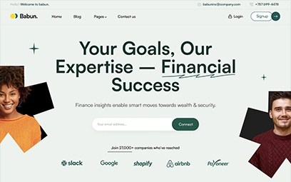 Babun Business Finance HTML5 Template