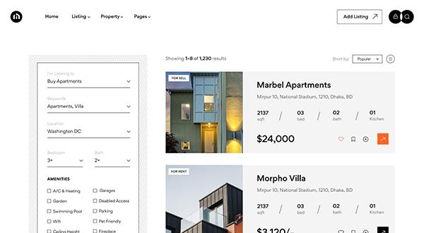 Homy Real Estate Html Template Dashboard